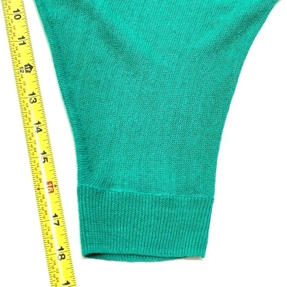 Vince Woman LINEN Green Pullover 3/4 Sleeve Shirt Size S/P - Picture 13 of 13